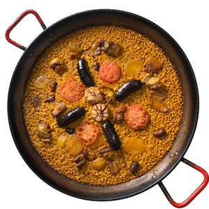 Arroz al horno en paella