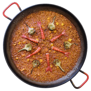 Fideuá de temporada<br><span style="font-family: 'Poppins', sans-serif; font-size: 16px; color: #191919;">   Alcachofa y carabineros </span></br>